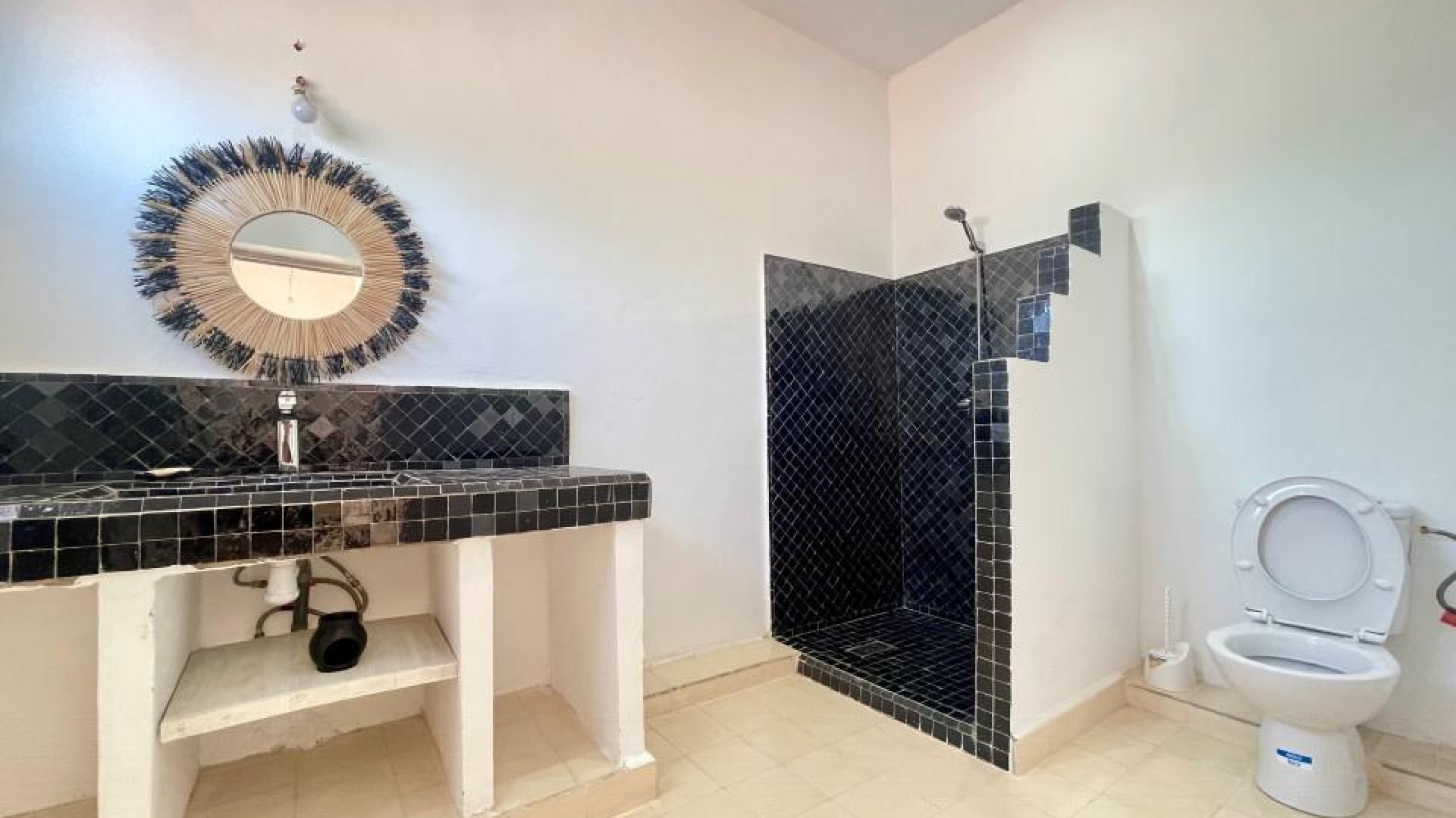 villa avec douche