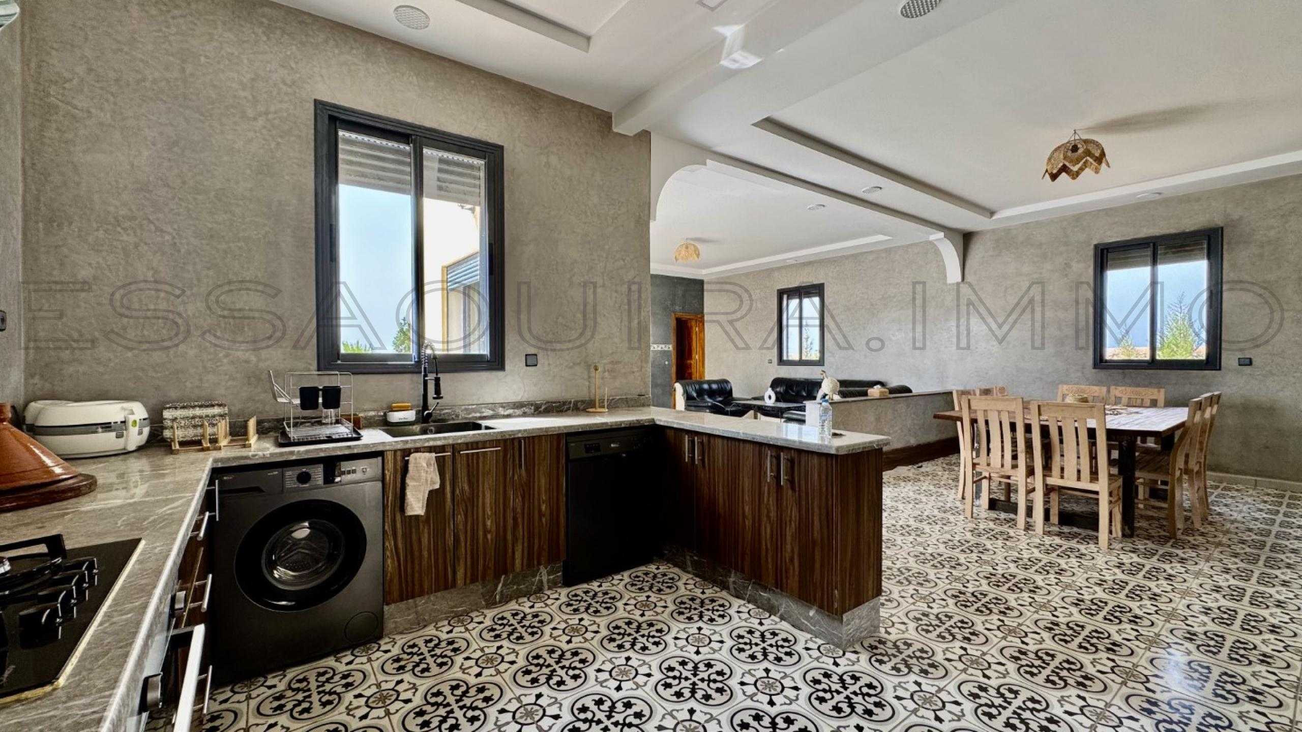 villa avec cuisinière
