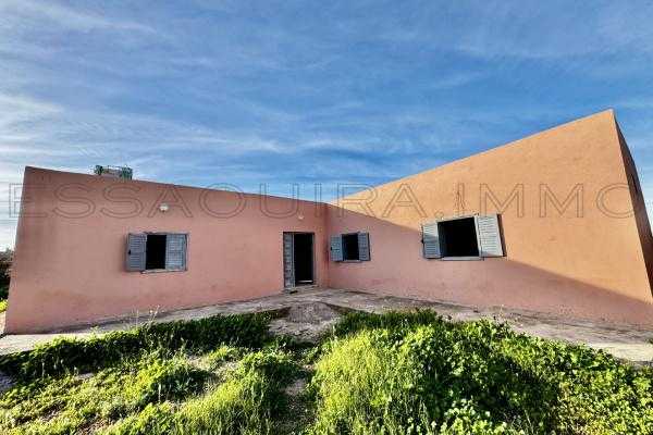 Maison Beldi avec terrain de 1.500 m² – À 4 km de Ghazoua