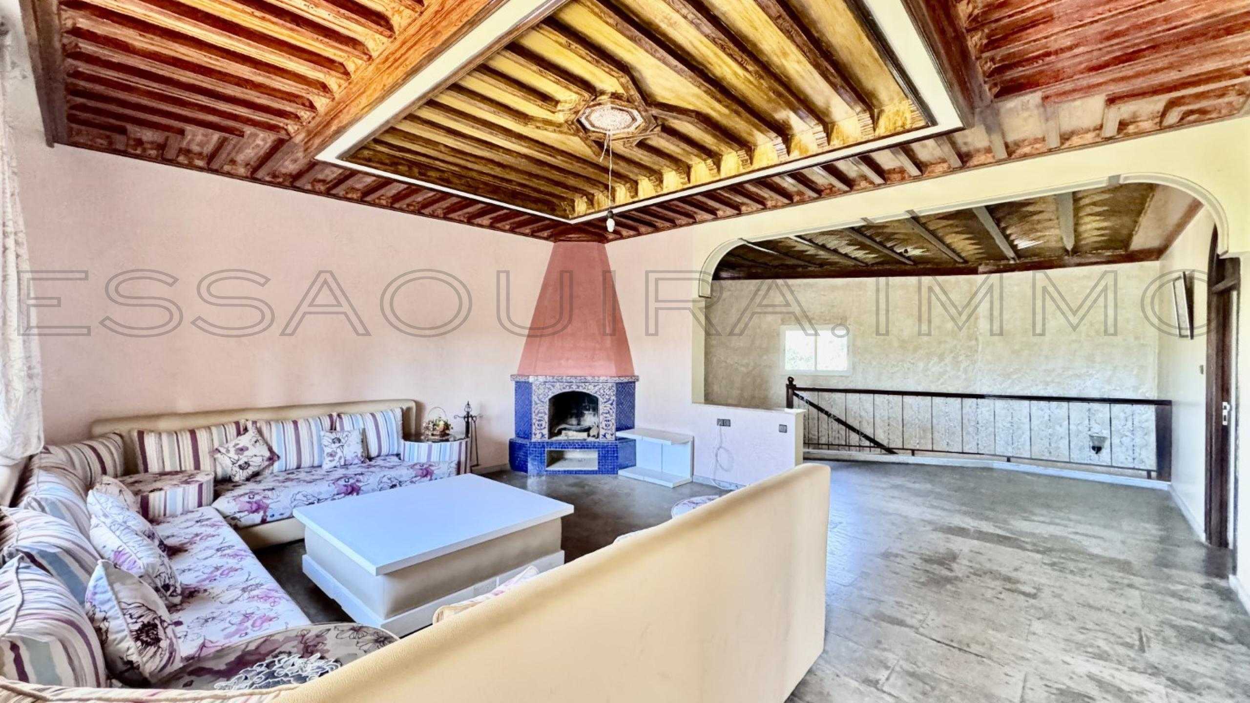 villa avec cheminée