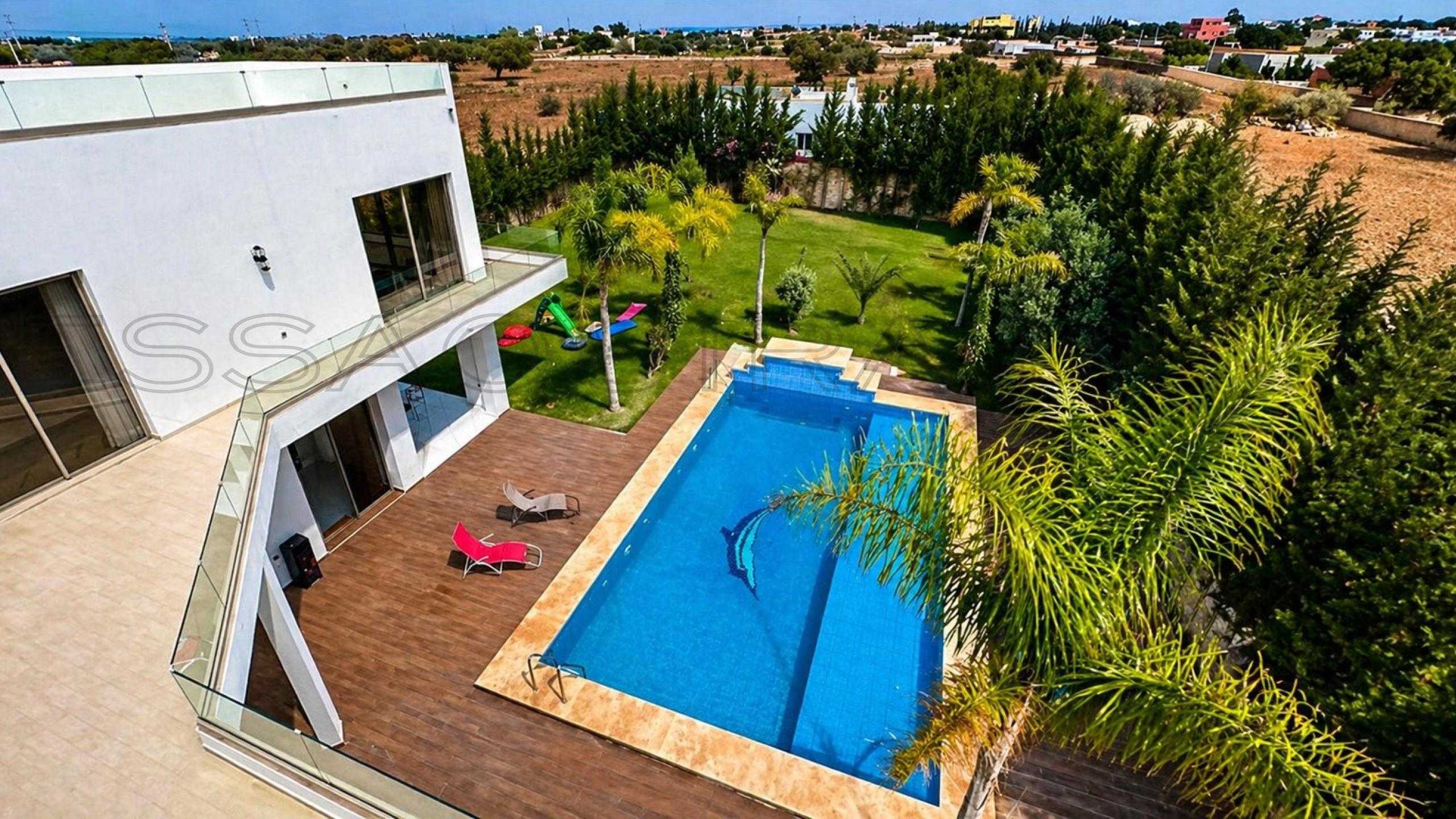 villa avec cuisinière