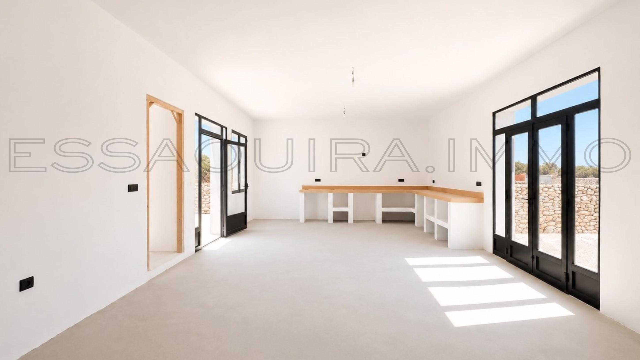villa avec 3 chambres et 2 salles de bain