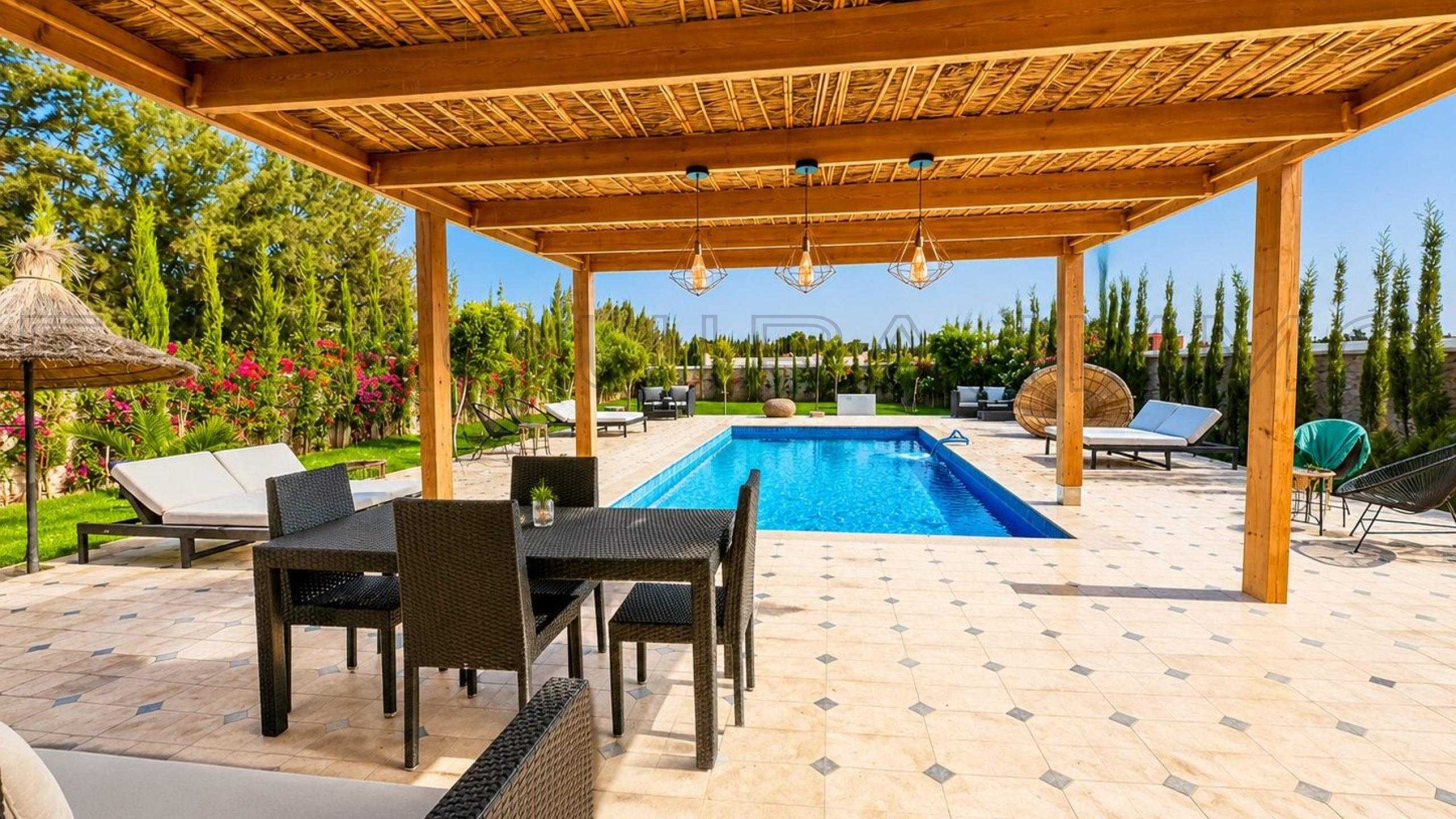 villa avec balcon