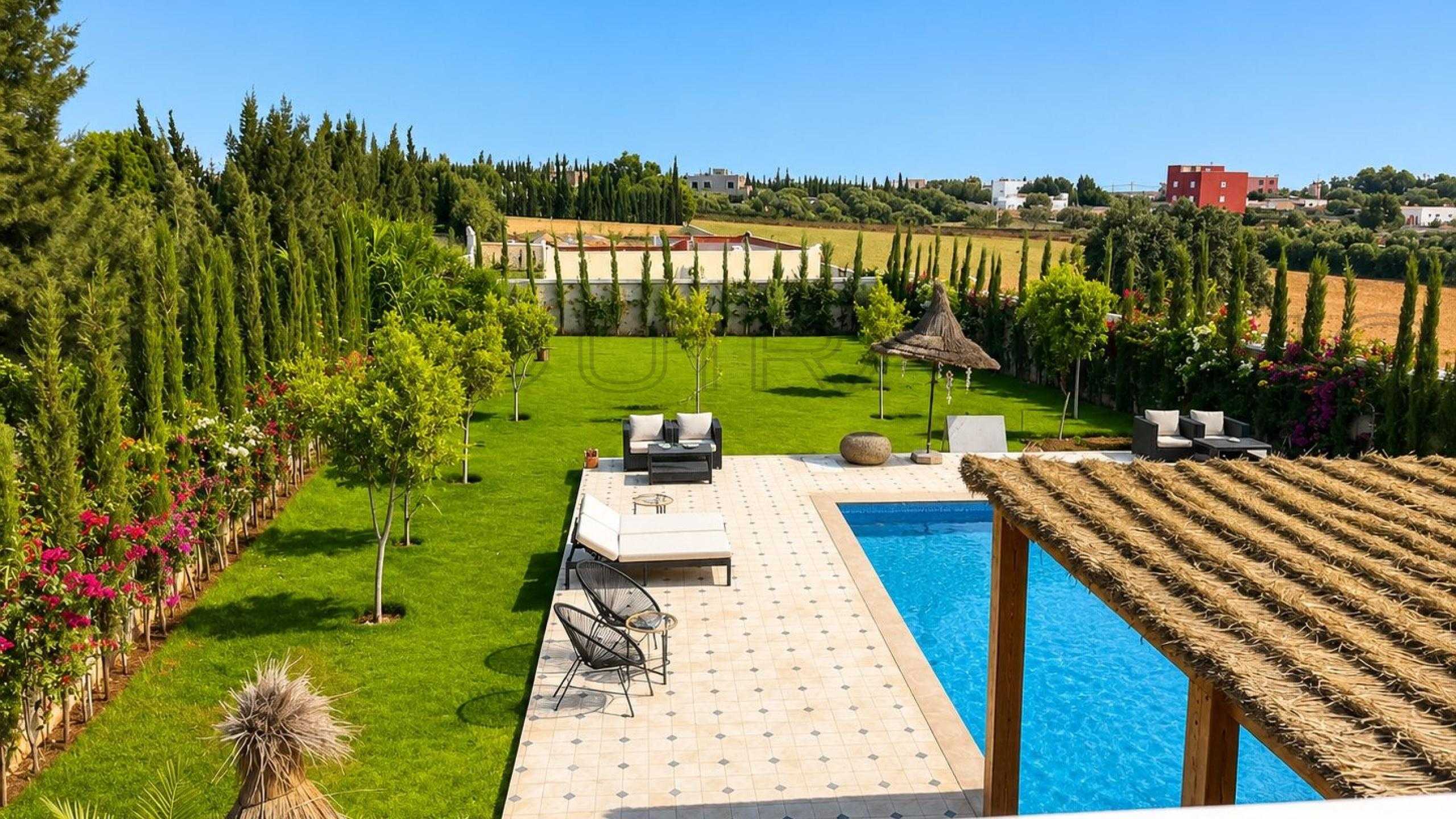 villa avec cheminée