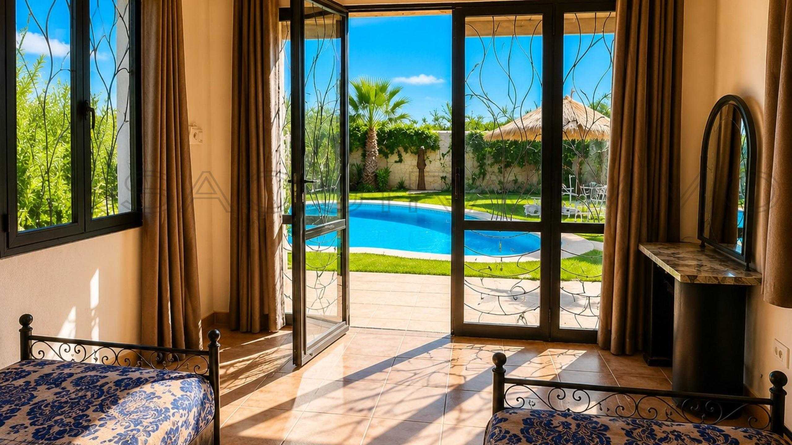 villa avec douche