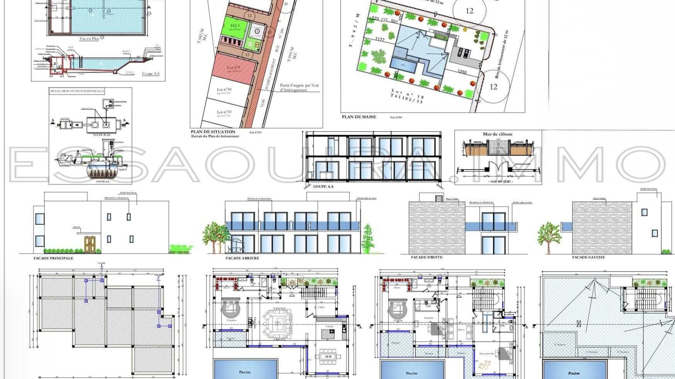 villa avec douche