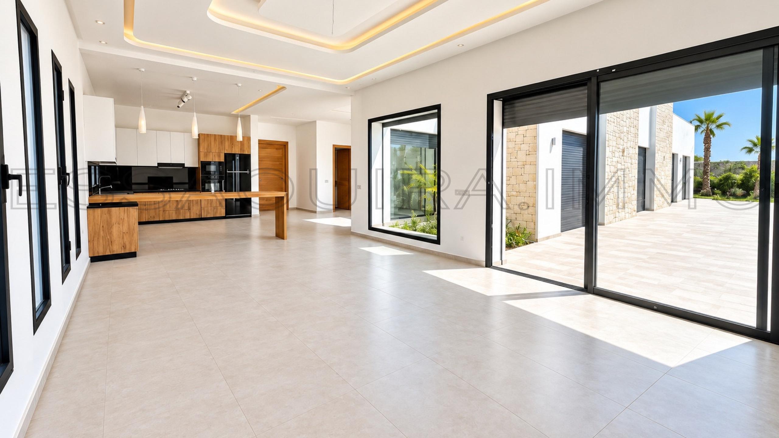villa de 256 m&sup2; sur un terrain de 1,100 m&sup2;
