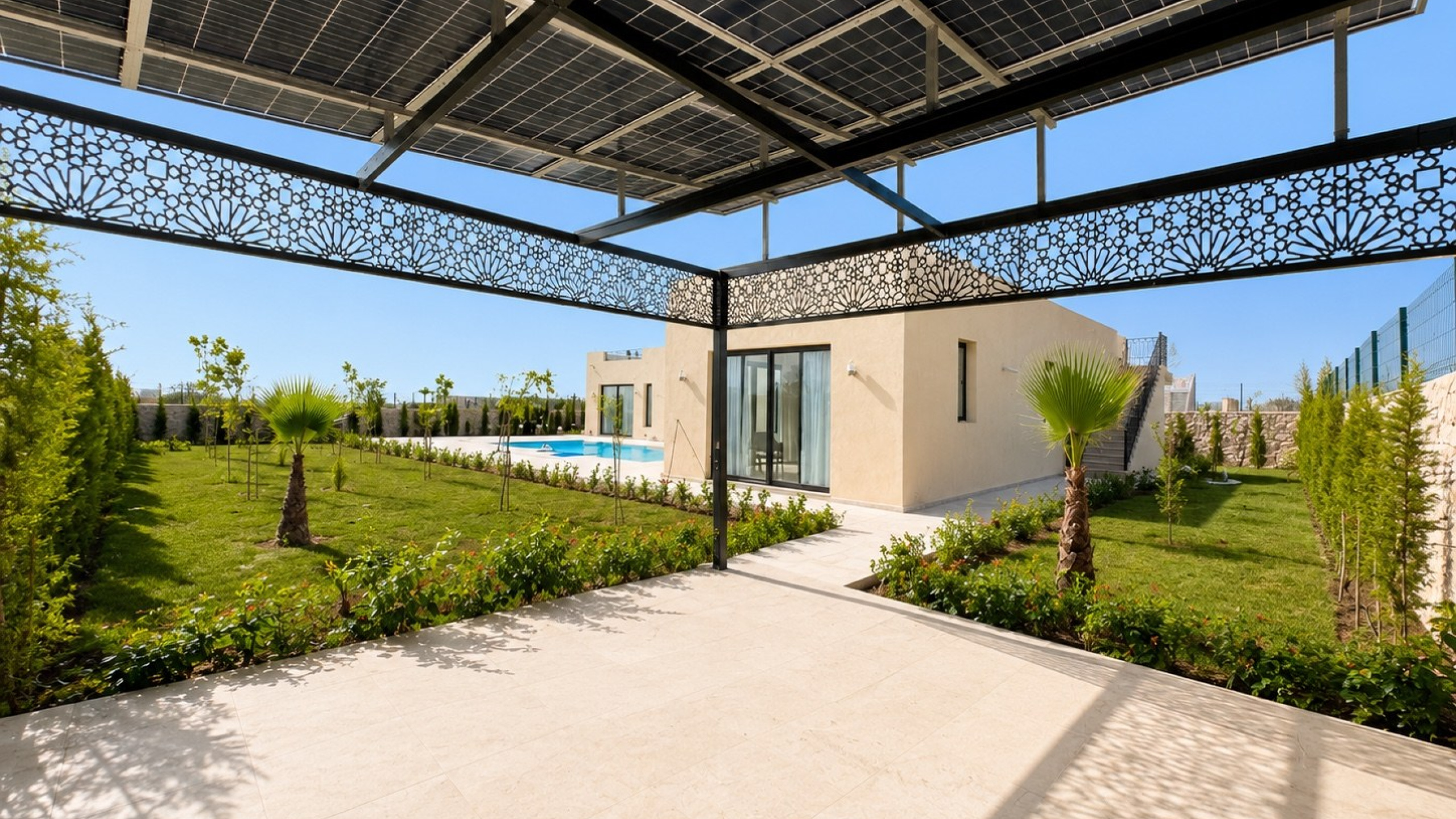 villa avec 3 chambres et 3 salles de bain