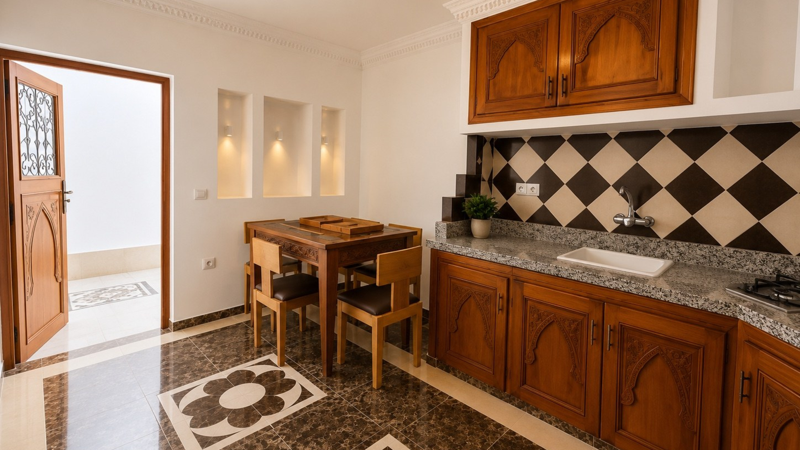 appartement avec 2 chambres et 1 salle de bain