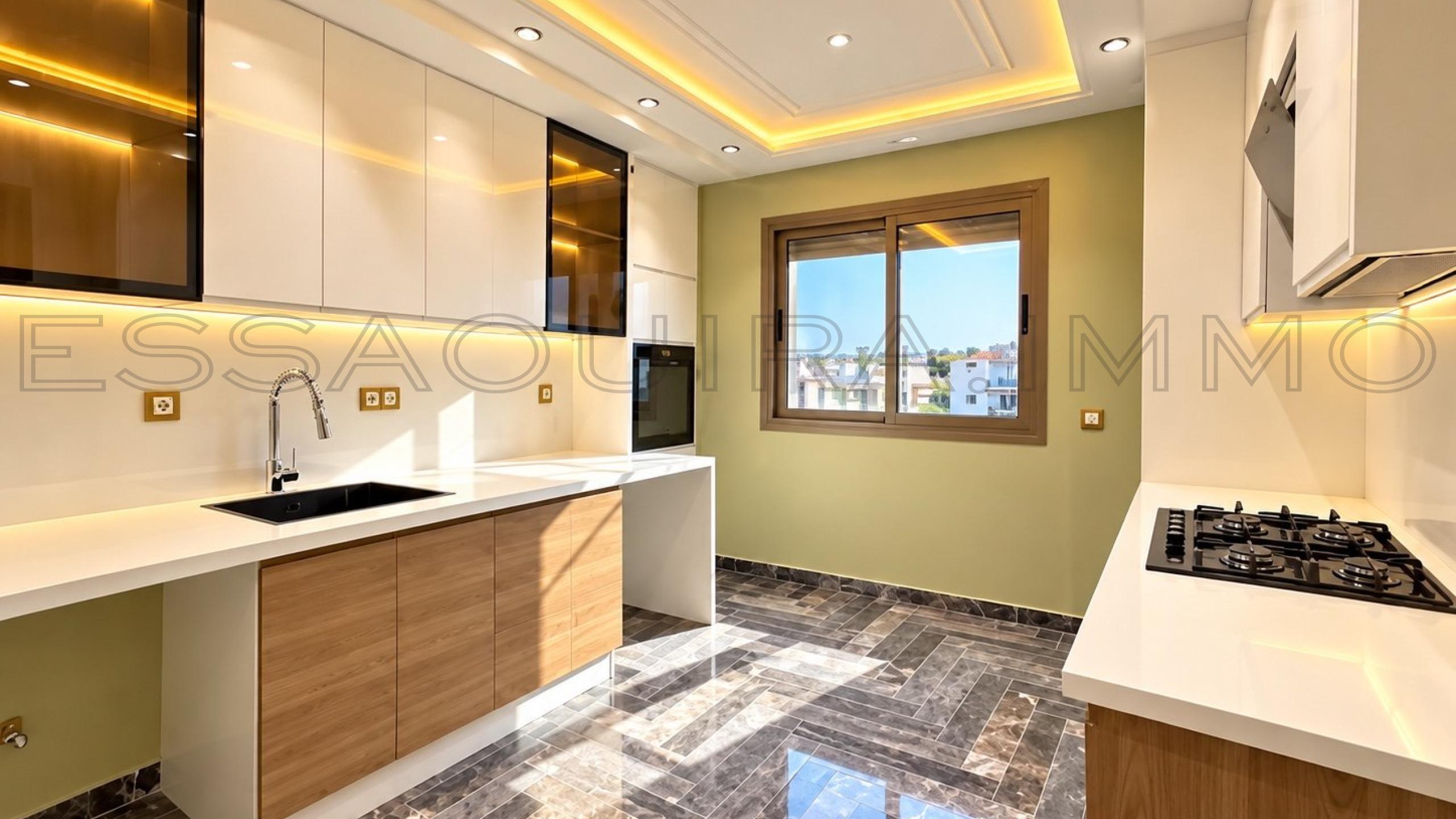 appartement avec 3 chambres et 2 salles de bain