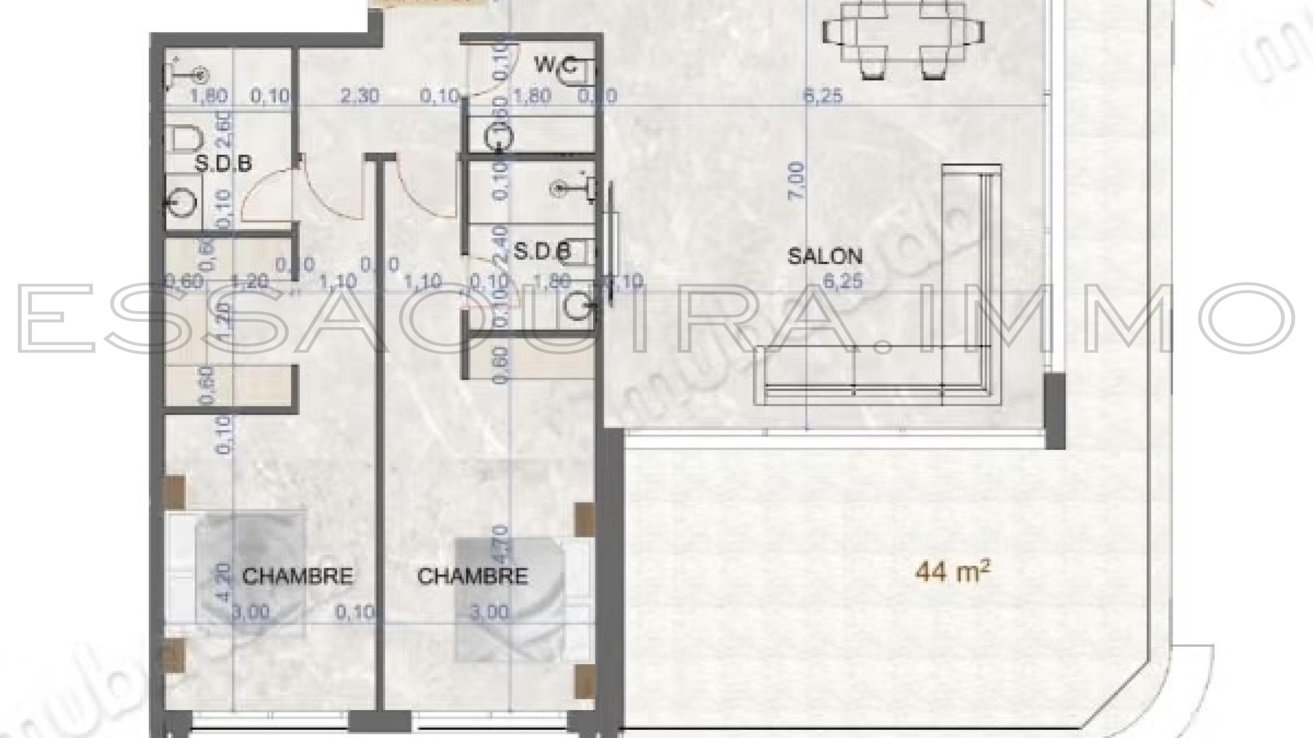 appartement avec titré