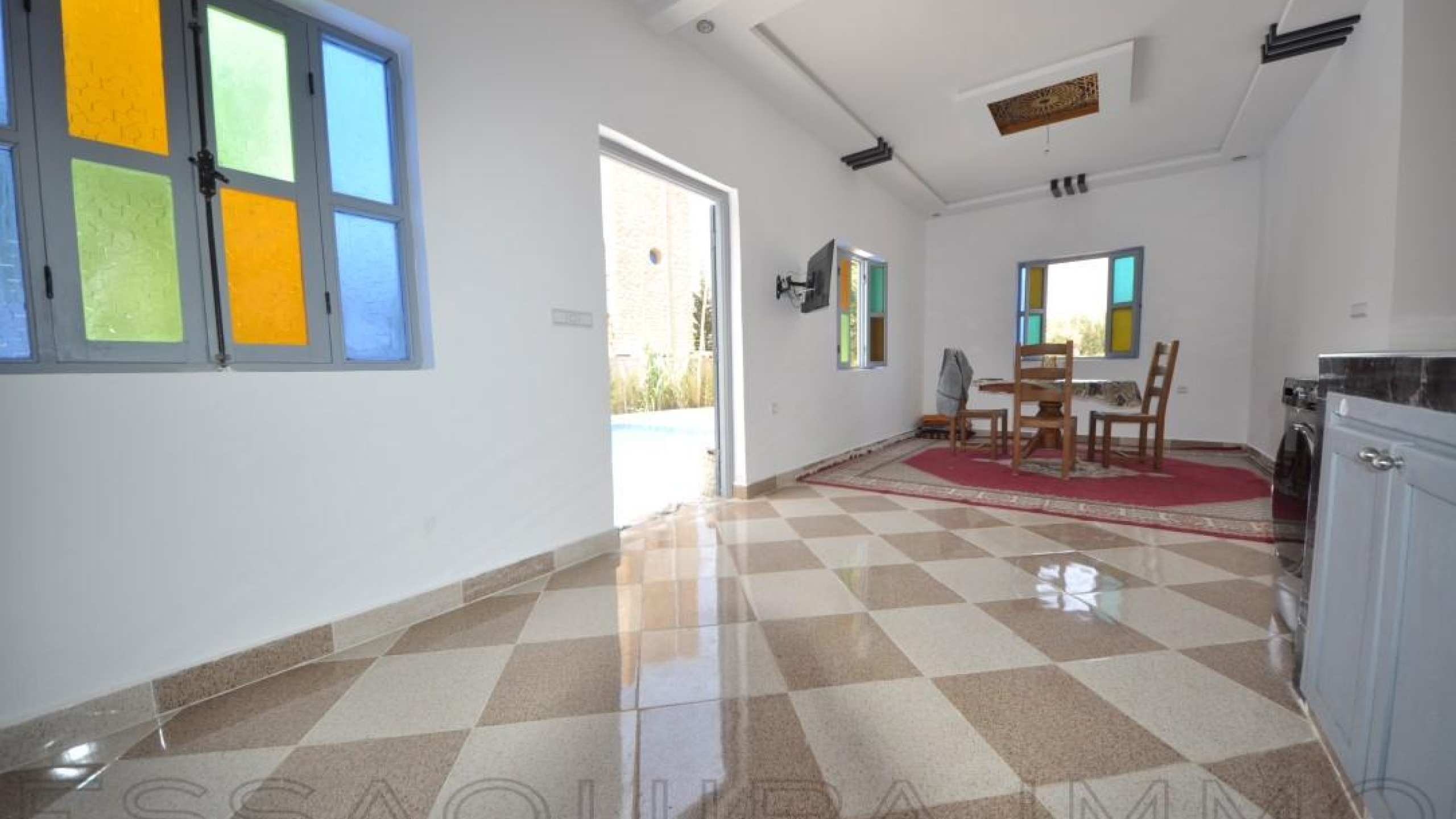 villa avec douche